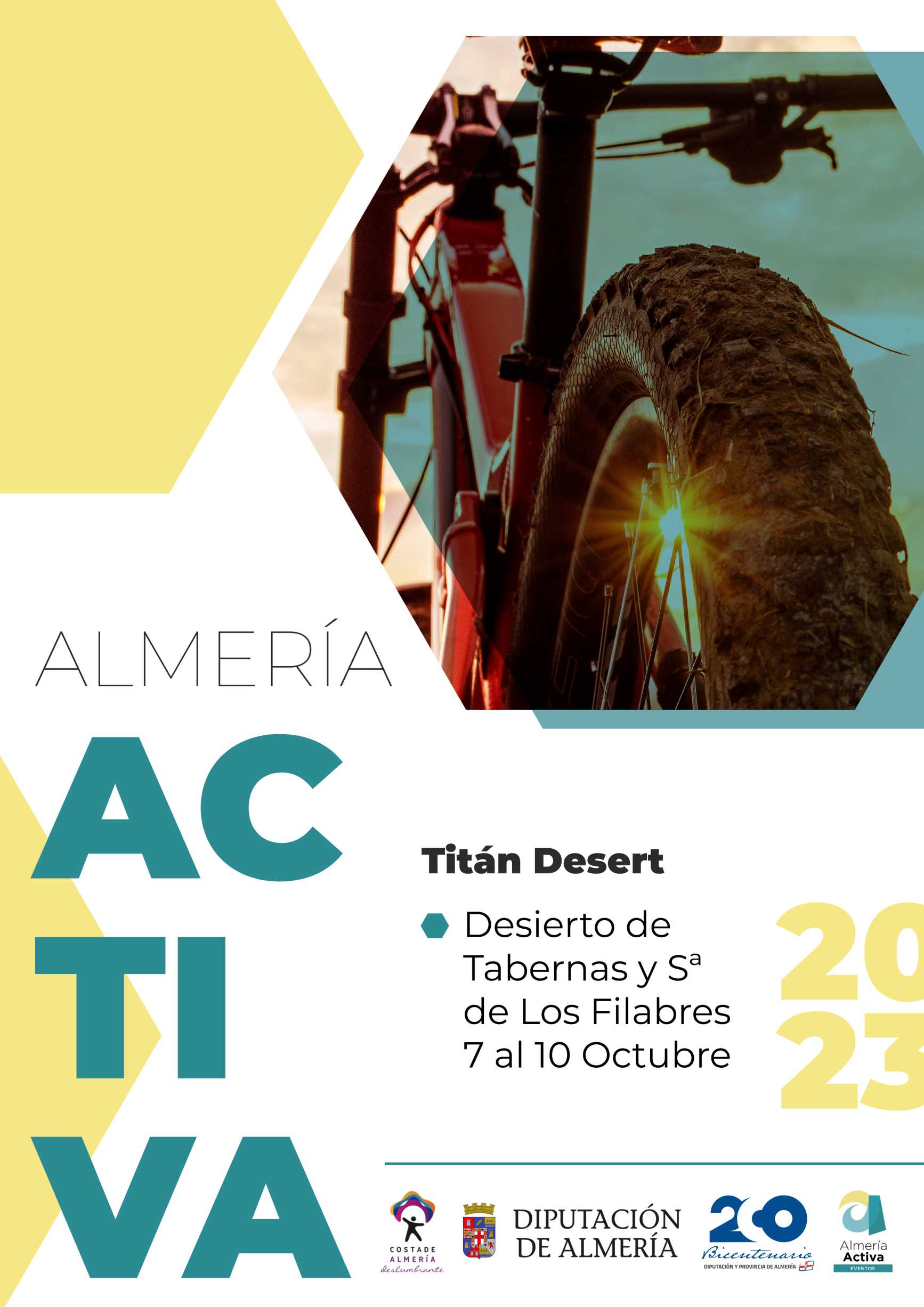 Almería Activa 2023. Skoda Titán Desert Almería (Desierto de Tabernas y Sierra de Los Filabres del 7 al 10 Octubre)